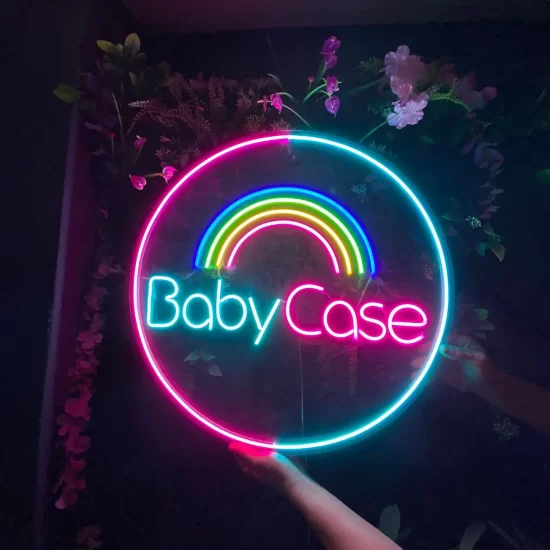 babycase neon led tabela
