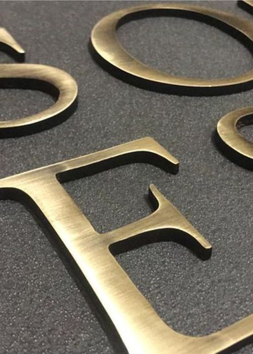 Harf Eskitme Pirinç Tabela